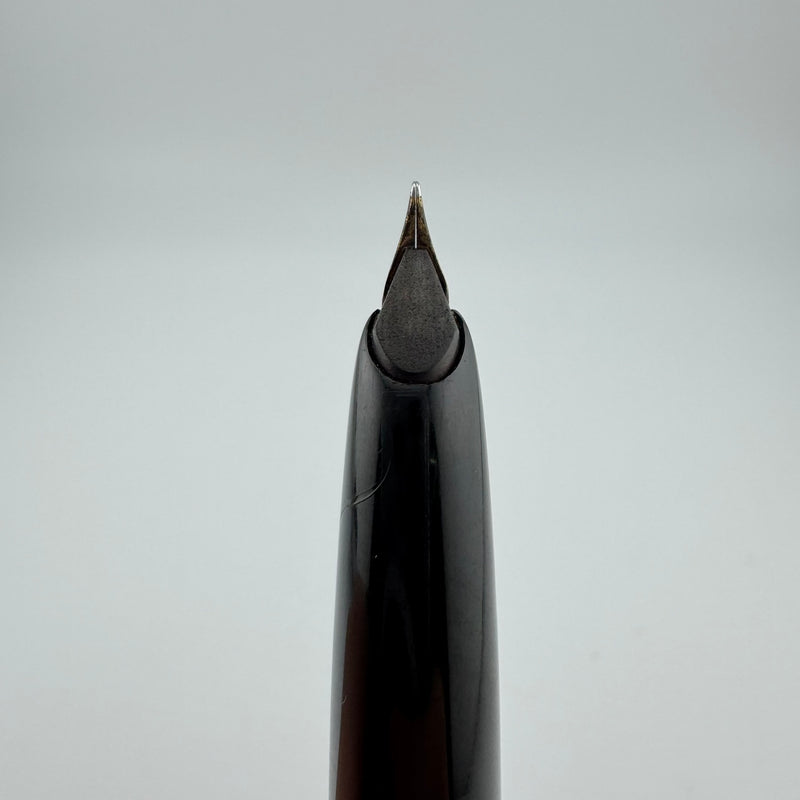 Montblanc No. 32 Black Resin Fountain Pen 14C Gold Fine Nib Serviced