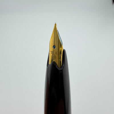 Platinum Black & Gold Pocket Fountain Pen 18K Gold Medium Nib