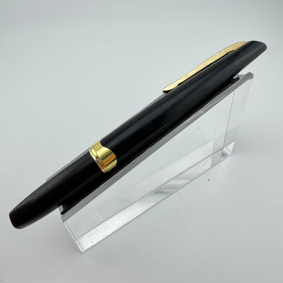 Platinum Black & Gold Pocket Fountain Pen 18K Gold Medium Nib