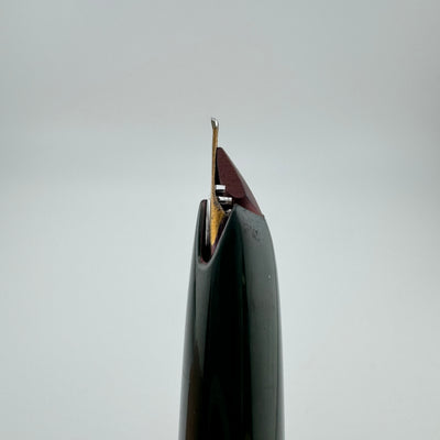 Montblanc No. 22 Green Resin Fountain Pen 14C Gold Medium Nib For Parts