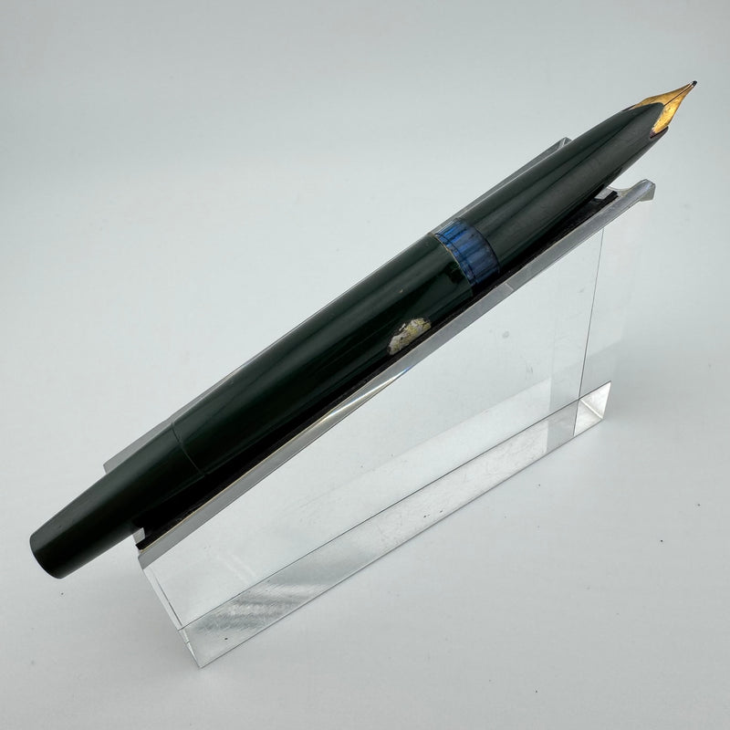 Montblanc No. 22 Green Resin Fountain Pen 14C Gold Medium Nib For Parts