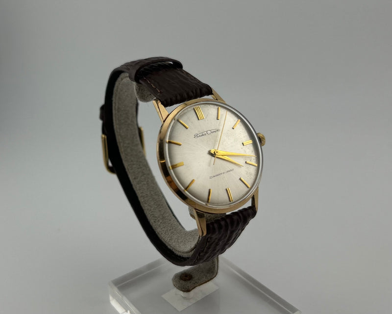 Seiko Crown Ref. 15002E Classic Gold Plated Mechanical Dress Watch