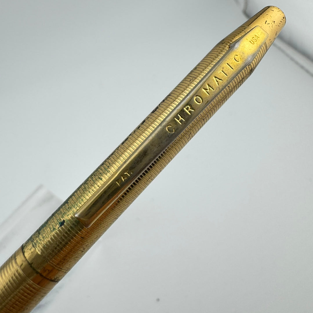 文房具・事務用品 廃番 ヴィンテージ CHROMATIC 22K GOLD シャープペンシル