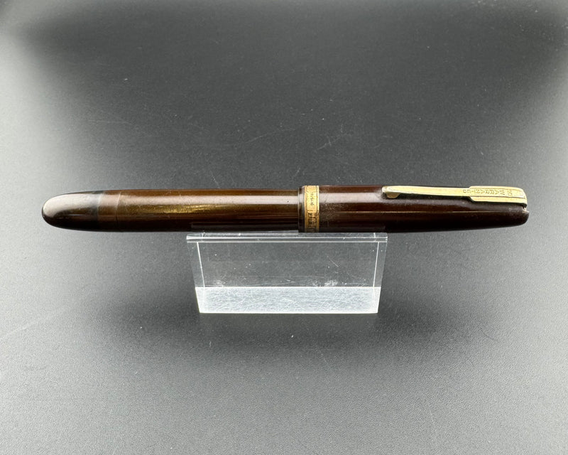 Steady Perfect Ebonite Eyedropper Fountain Pen 14K Gold 