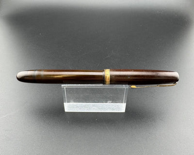 Steady Perfect Ebonite Eyedropper Fountain Pen 14K Gold #2 Extra-Fine Nib