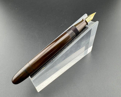 Steady Perfect Ebonite Eyedropper Fountain Pen 14K Gold #2 Extra-Fine Nib