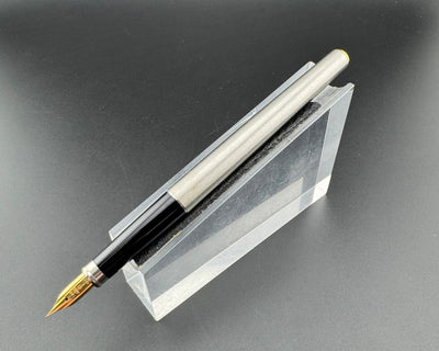 Sailor Brushed Stainless Steel Fountain Pen 14K Gold Extra-Fine Nib