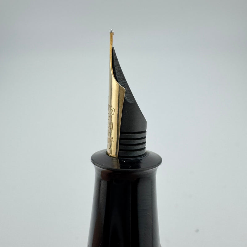 Ban-Ei Urushi Ebonite Eyedropper Fountain Pen 14K Gold G.K. 50 Nib Serviced