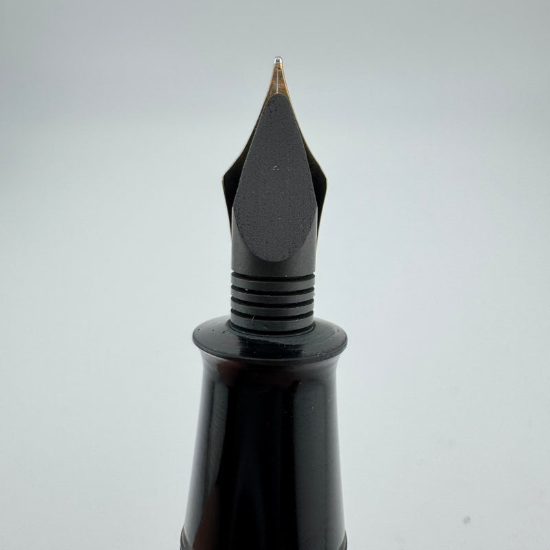 Ban-Ei Urushi Ebonite Eyedropper Fountain Pen 14K Gold G.K. 50 Nib Serviced