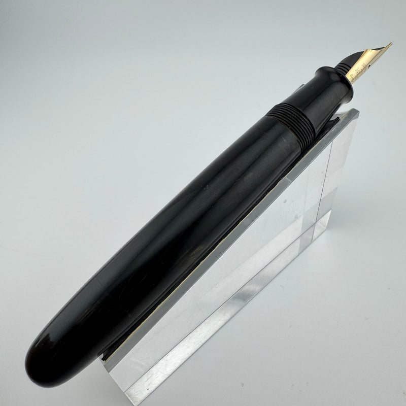 Ban-Ei Urushi Ebonite Eyedropper Fountain Pen 14K Gold G.K. 50 Nib Serviced