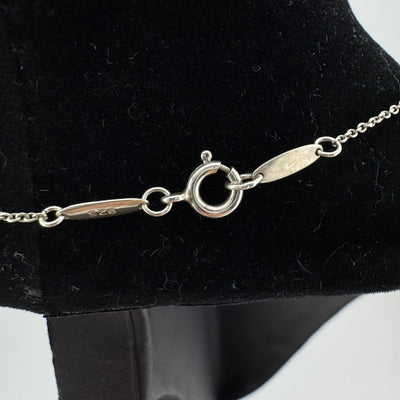 Tiffany & Co Elsa Peretti Infinity Cross 925 Sterling Silver Necklace