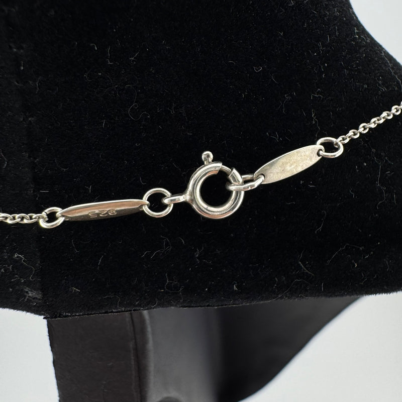 Tiffany & Co Elsa Peretti Infinity Cross 925 Sterling Silver Necklace