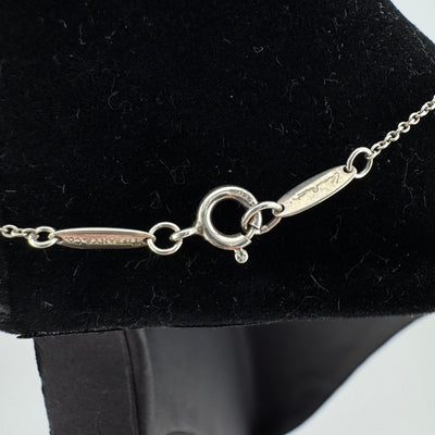 Tiffany & Co Elsa Peretti Infinity Cross 925 Sterling Silver Necklace