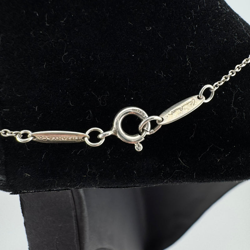 Tiffany & Co Elsa Peretti Infinity Cross 925 Sterling Silver Necklace