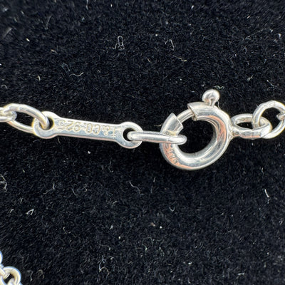 Tiffany & Co Paloma Picasso Loving Heart 925 Sterling Silver Pendant Necklace LG