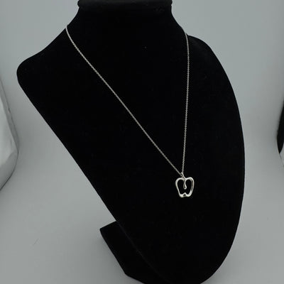 Tiffany & Co Elsa Peretti Apple 925 Sterling Silver Pendant Necklace