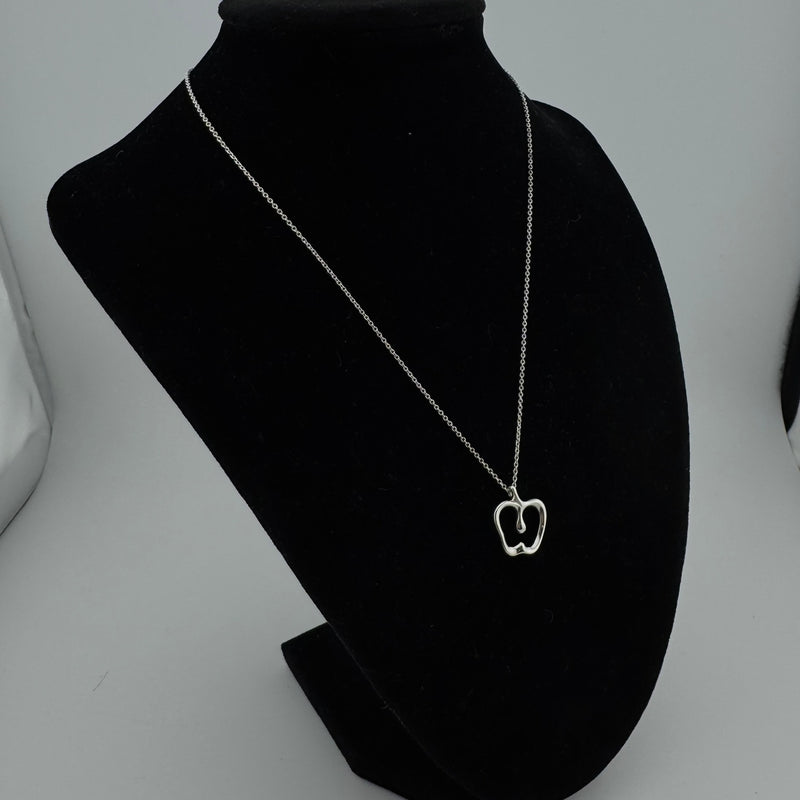 Tiffany & Co Elsa Peretti Apple 925 Sterling Silver Pendant Necklace