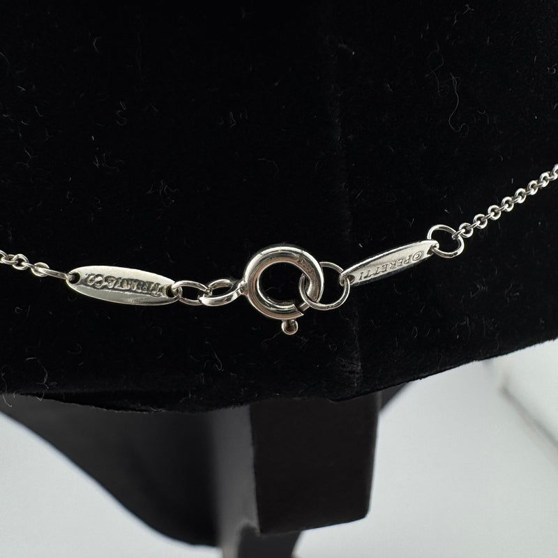 Tiffany & Co Elsa Peretti Apple 925 Sterling Silver Pendant Necklace