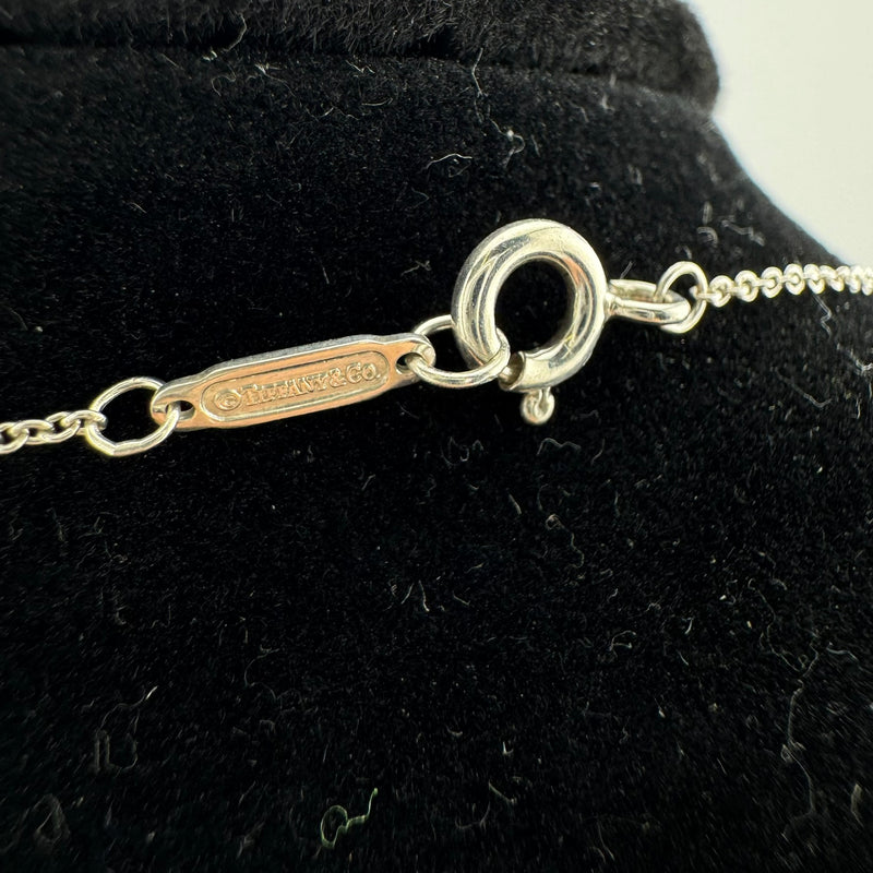 Tiffany & Co Folded Heart 925 Sterling Silver Pendant Necklace