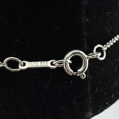 Tiffany & Co Paloma Picasso Kiss Cross 925 Sterling Silver Pendant Necklace