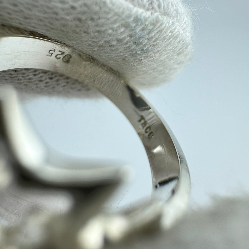 Tiffany & Co Stars Triple Star 925 Sterling Silver Ring Size 5 US