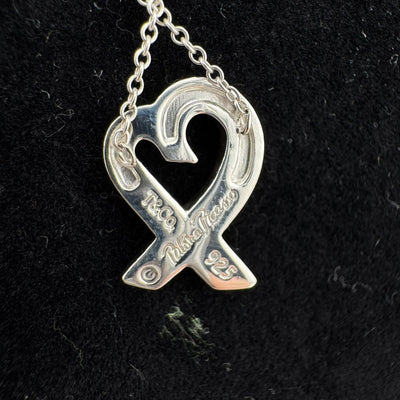 Tiffany & Co Paloma Picasso Loving Heart 925 Sterling Silver Necklace