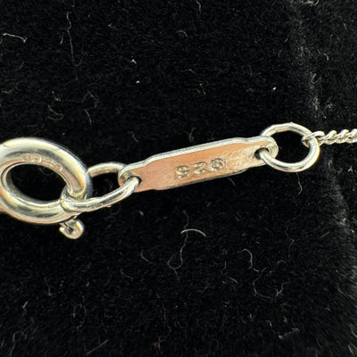 Tiffany & Co Pinched Heart 925 Sterling Silver Pendant Necklace