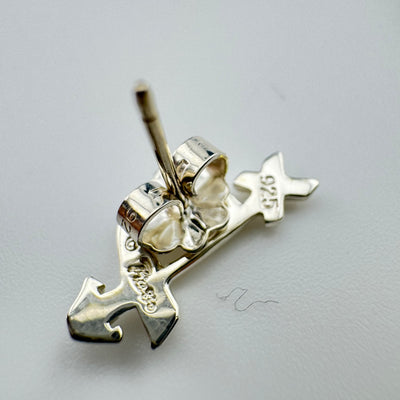 Tiffany & Co Paloma Picasso Loving Heart Arrow 925 Sterling Silver Earrings