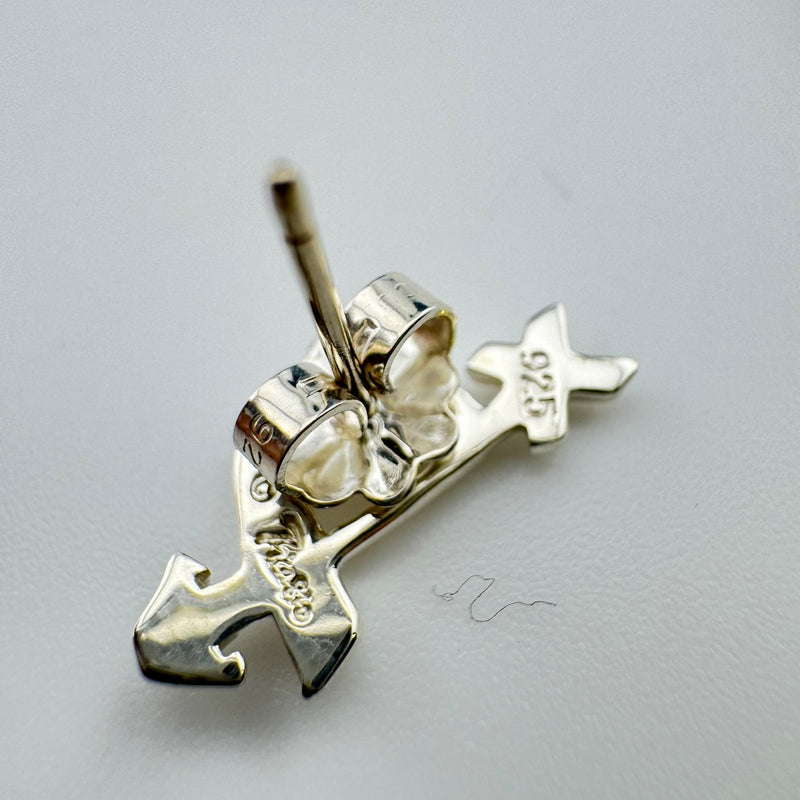 Tiffany & Co Paloma Picasso Loving Heart Arrow 925 Sterling Silver Earrings