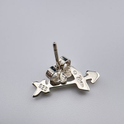 Tiffany & Co Paloma Picasso Loving Heart Arrow 925 Sterling Silver Earrings