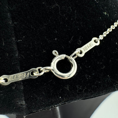 Tiffany & Co Elsa Peretti Open Heart 925 Sterling Silver Pendant Necklace