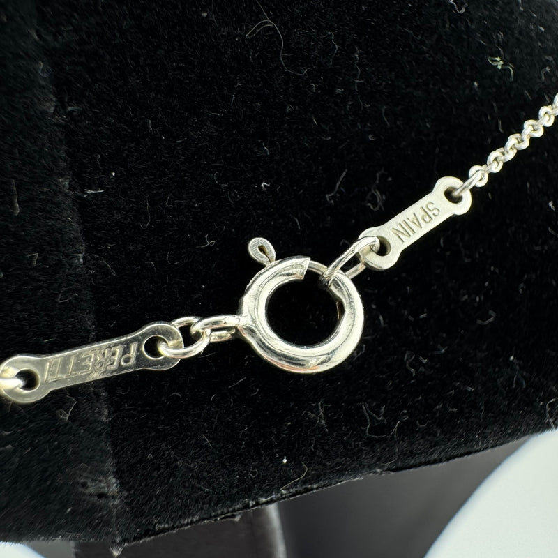 Tiffany & Co Elsa Peretti Open Heart 925 Sterling Silver Pendant Necklace