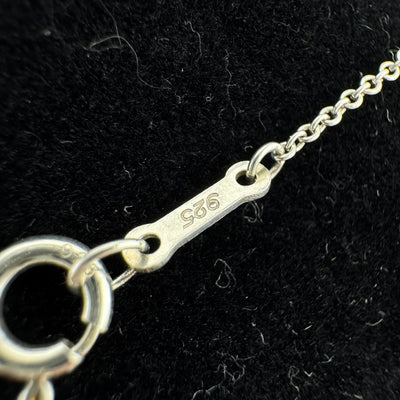 Tiffany & Co Elsa Peretti Open Heart 925 Sterling Silver Pendant Necklace