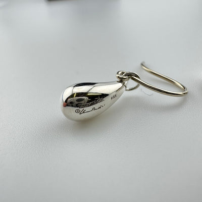 Tiffany & Co Elsa Peretti Teardrop 925 Sterling Silver Earrings