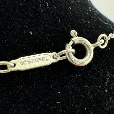 Tiffany & Co Signature X 925 Sterling Silver Pendant Necklace