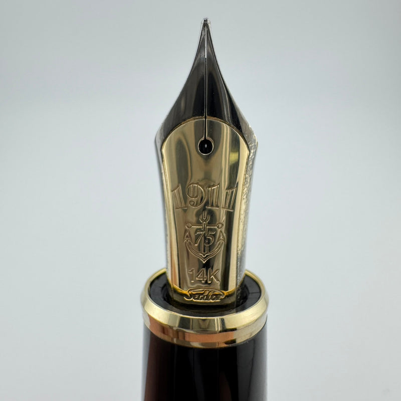 Sailor Profit 75th Anniversary Edition Carbon Fiber Fountain Pen 14K Gold Medium Nib
