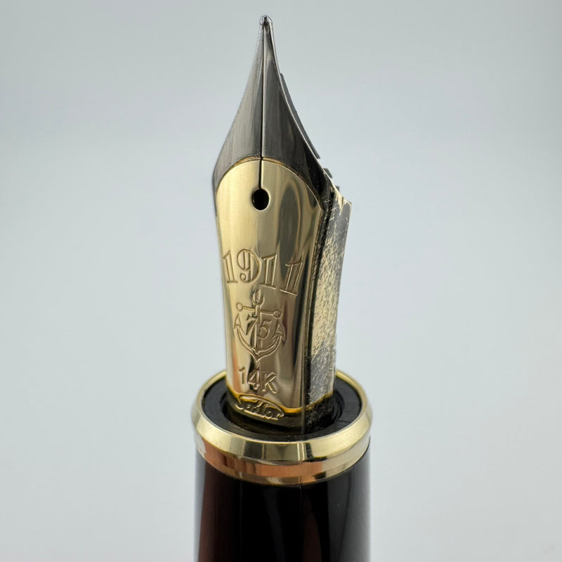 Sailor Profit 75th Anniversary Edition Carbon Fiber Fountain Pen 14K Gold Medium Nib