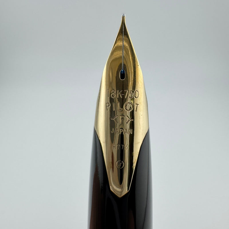 Pilot Custom Steel Etched Jukai Triangle Fountain Pen 18K Gold Fine Nib