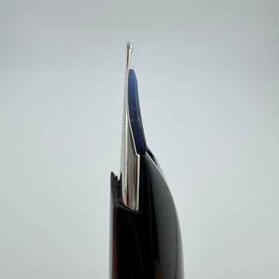 Pilot Elite Checkered Steel Pocket Fountain Pen 18K Gold Broad Nib