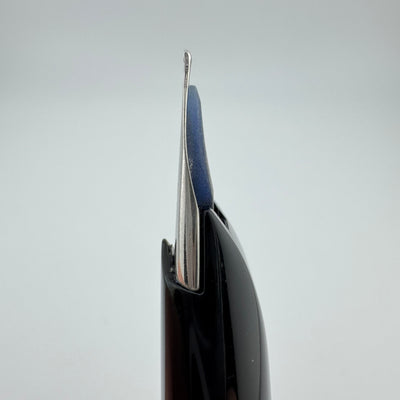 Pilot Elite Checkered Steel Pocket Fountain Pen 18K Gold Medium Nib