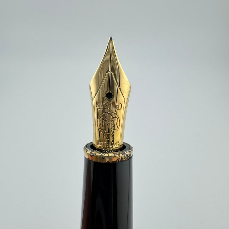 Montblanc Meisterstück No. 144 Burgundy Classique Fountain Pen 14K Gold Fine Nib