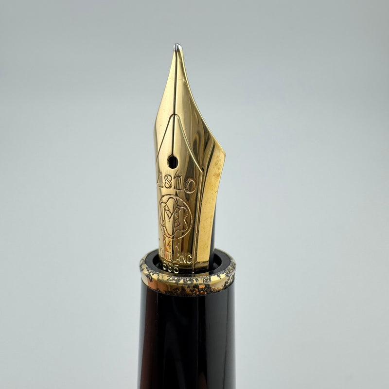 Montblanc Meisterstück No. 144 Burgundy Classique Fountain Pen 14K Gold Fine Nib