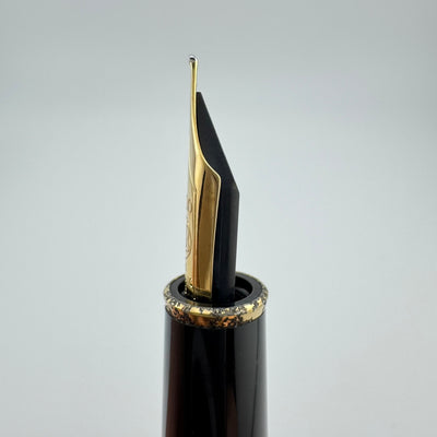Montblanc Meisterstück No. 144 Burgundy Classique Fountain Pen 14K Gold Fine Nib