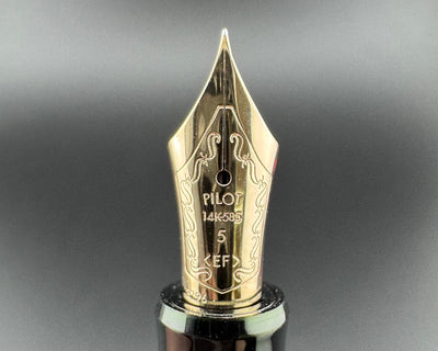 Pilot Custom 74 Black Resin Fountain Pen 14K Gold Extra-Fine Nib Jul 1996