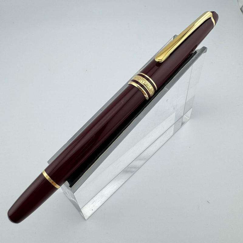 Montblanc Meisterstück No. 144 Burgundy Classique Fountain Pen 14K Gold Fine Nib