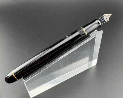 Pilot Custom 74 Black Resin Fountain Pen 14K Gold Extra-Fine Nib Jul 1996