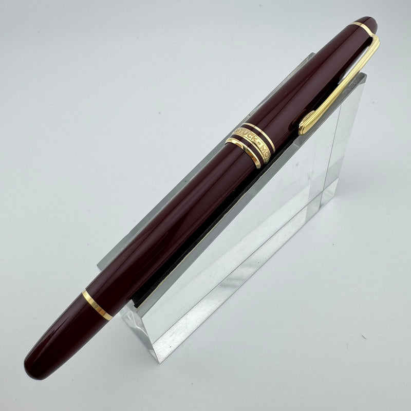Montblanc Meisterstück No. 144 Burgundy Classique Fountain Pen 14K Gold Fine Nib