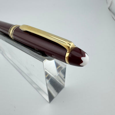 Montblanc Meisterstück No. 144 Burgundy Classique Fountain Pen 14K Gold Fine Nib