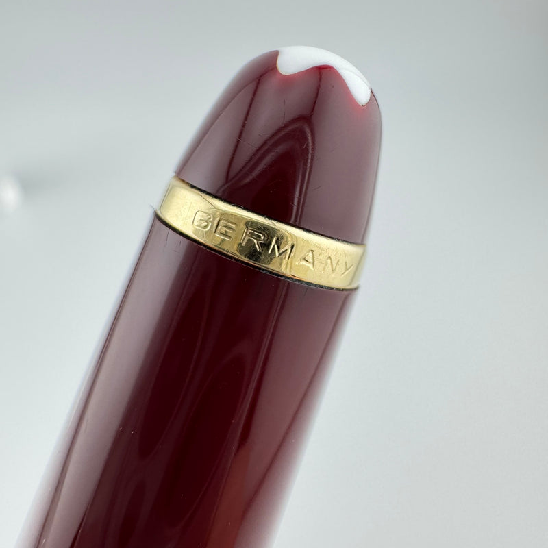Montblanc Meisterstück No. 144 Burgundy Classique Fountain Pen 14K Gold Fine Nib