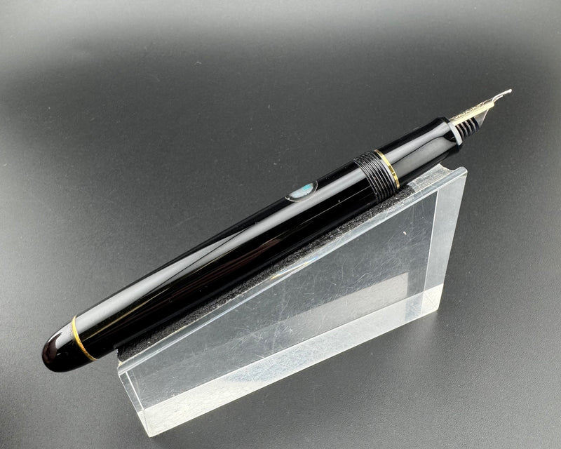 Pilot Custom 74 Black Resin Fountain Pen 14K Gold Medium Nib Apr 1995